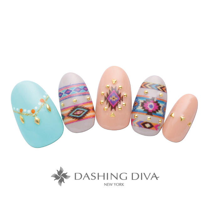 ボヘミアンネイルのネイルデザイン ネイルサロンのダッシングディバ Dashing Diva