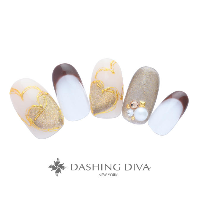 大人の雰囲気を醸し出すシックなマグネットハートアート(L01-CP2-P12)